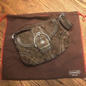 Authentic Coach Small Brown Shoulder Bag